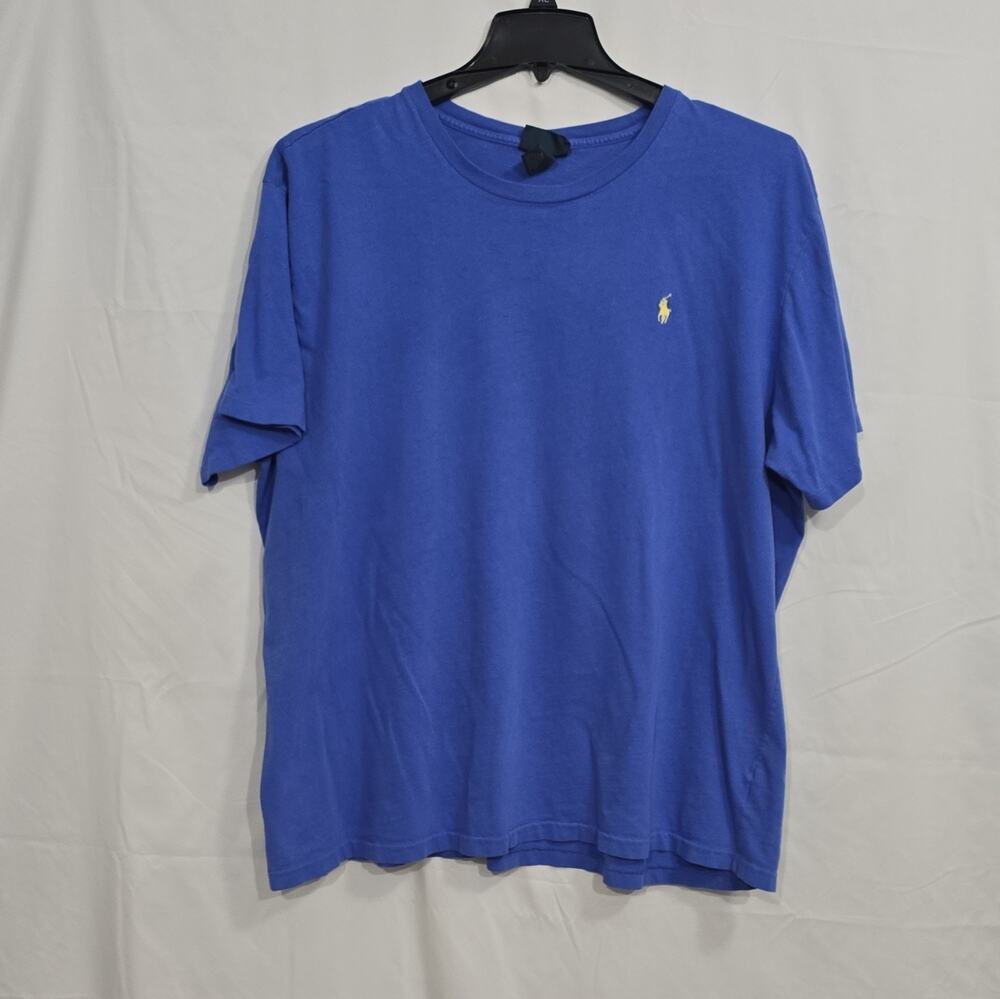 Polo by Ralph Lauren Mens XXL Blue Crew Neck Short Sleeve Polo Pony Tee